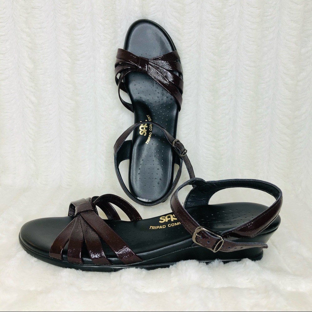 SAS Tripad Comfort Burgundy Strappy Sandals - Picture 11 of 11